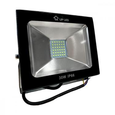 Imagem de Refletor De Led Upled Eco 30W. 6500K. 2700Lm Ip66 Preto Bivolt - LBR, 