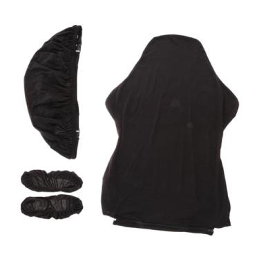 Imagem de Bothyi a cadeira de jogos capas spandex com capas de braço/tampa traseira/tampa do assento, Preto