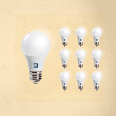 Imagem de Kit 10 Lâmpada Led 9w Bulbo Soquete E27 Bivolt - maxy led
