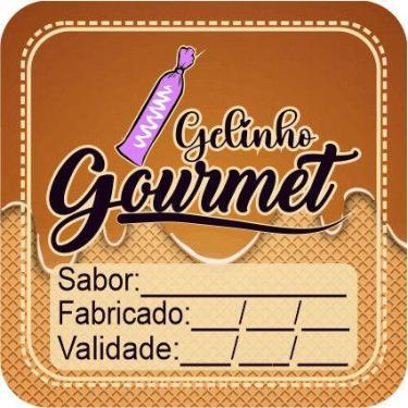 Imagem de 50 100 150 200 unidades adesivo etiqueta tag embalagem gelinho sacole 