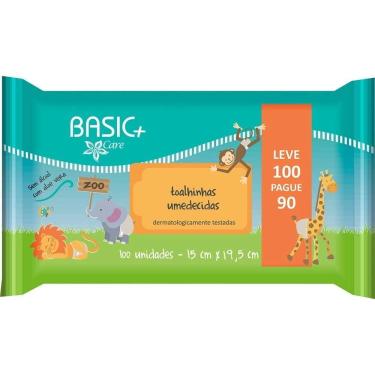 Imagem de Toalha umedecida Basic + Care zoo Leve 100 pague 90