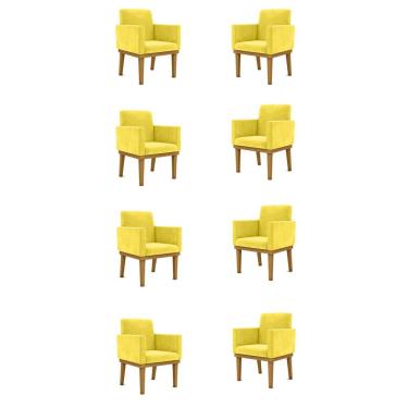 Imagem de Kit 8 Poltronas Reforçada amarelo