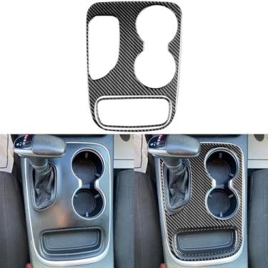 Imagem de NVCNX Acessórios de fibra de carbono premium para Dodge Durango 2018-2020 2019 console central de carro capa de painel de mudança de marchas adesivo adesivo 2 peças para 6 cilindros estilo F