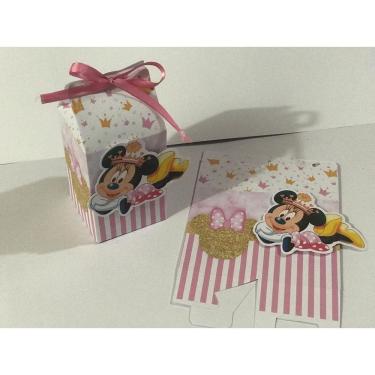 Imagem de Kit 10 Caixinhas Milk Lembrancinhas Minnie Decoração Festa