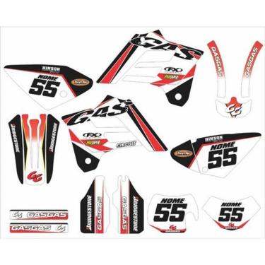 Imagem de Kit Adesivos Moto Cross Trilha Gas Gas Ec 250 2002/2006 16