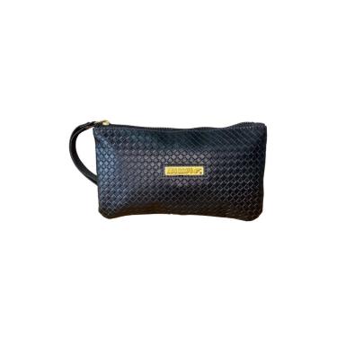 Imagem de Bolsa De Mão Carteita Necessaire Abc Bags Compacta - Preto