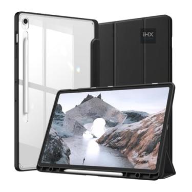 Imagem de Capa Case PREMIUM Anti Impacto para Samsung Galaxy Tab S10 FE Plus 13.1 Polegadas 2025 - Com função sleep e suporte para S Pen - Traseira rígida em acrílico (PRETO)