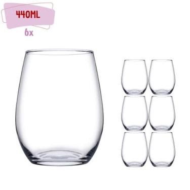 Imagem de Copos De Vidro Transparente Redondo Pasabahçe 440ml 6 Unida, Amber