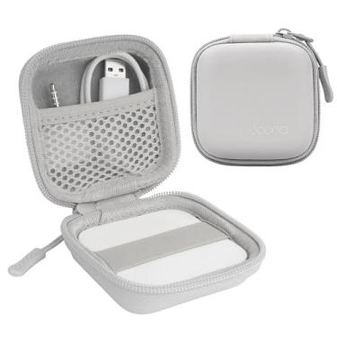 Imagem de Linpr Capa para leitor de cartão quadrado sem contato e leitor de chip (1ª/2ª geração), mini bolsa rígida de transporte, serve para scanner de cartão de crédito, cabos USB e acessórios pequenos