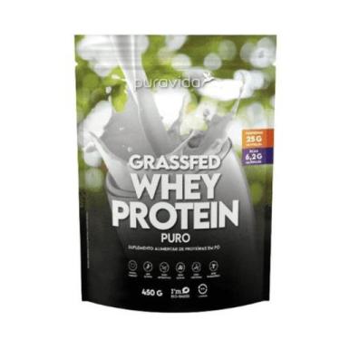 Imagem de Whey Protein Grassfed Concentrado Neutro Puravida  450g