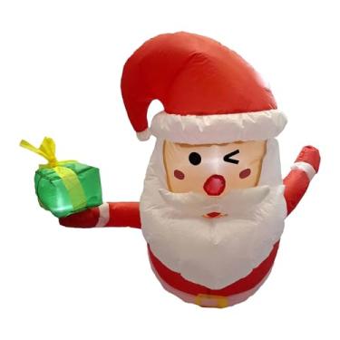 Imagem de Vaveren Decoração de quintal inflável de 3,5 pés para Papai Noel, decoração de Natal, janela de telhado de pátio engraçada exclusiva, presente de feriado,