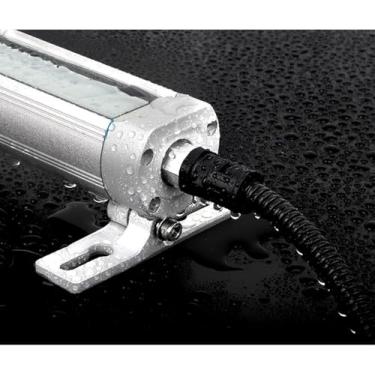 Imagem de 24v / 110-220v Industrial Led Tube Light Ip68 Lâmpada Led à Prova De Explosão Com Suporte Ajustável Luz De Máquina-ferramenta à Prova D'água Luz De Trabalho De Liga, 110-220v, 16W