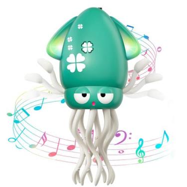 Imagem de Brinquedo para bebês WAVISA Dancing Octopus Electric Crawling Green