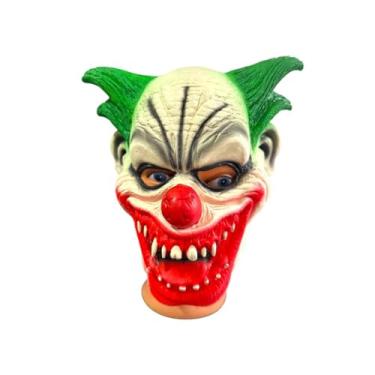 Imagem de Fantasia Mascara Palhaço verde com sorriso maligno terror