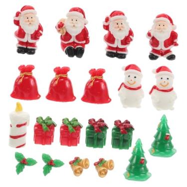Imagem de Garneck Ornamenti Per Di Natale Tavolo in Miniatura Di Natale in Miniatura Figurine FAI Te Pupazzo Neve Figura Paesaggio Casa Bambola