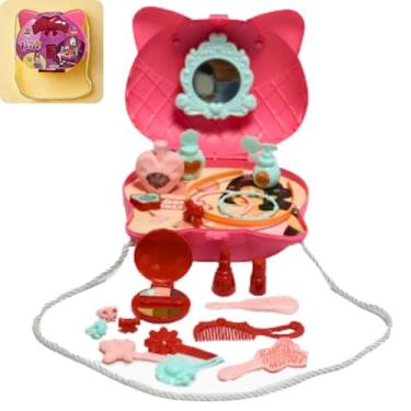 Imagem de Maleta Médica ou Beleza 2 em 1 Infantil - Bolsa Formato Gatinho com Alça Transversal + Acessórios (MALETA BELEZA)