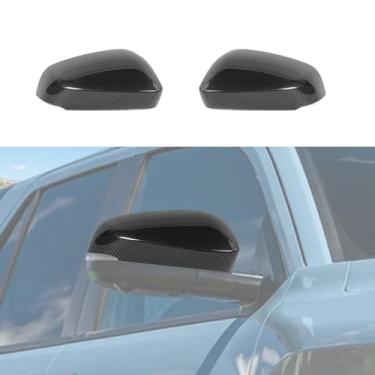 Imagem de Capa de espelho retrovisor, acabamento de capa de espelho lateral de fibra de carbono para Toyota 4Runner 2024 2025+, acessórios externos