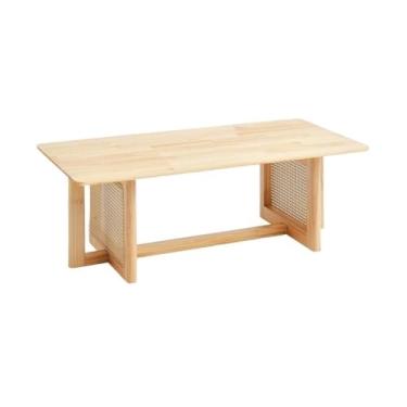 Imagem de Mesa de centro de design simples, mesa de centro retangular, mesa lateral para sala de estar, quarto, mesa lateral minimalista para sala de estar