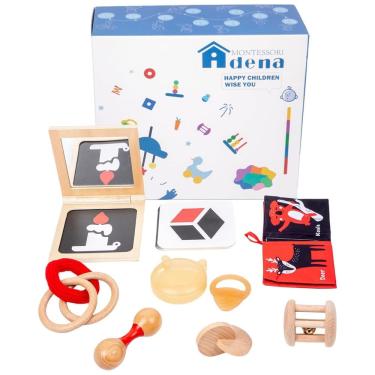 Imagem de Briquedo Montessori Interativo para o Desenvolvimento do Cérebro para Bebês de 0 a 6 Me...