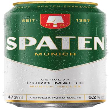 Imagem de CERVEJA MUNICH HELLES PURO MALTE SPATEN LATA 473ML