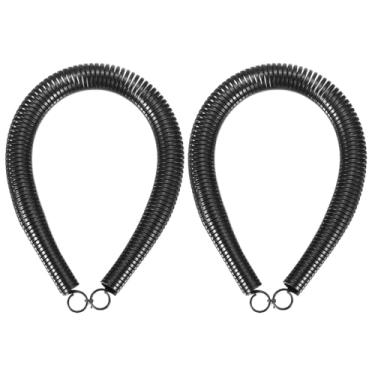 Imagem de HARFINGTON 2 peças Dobrador de tubo de mola de PVC 22,2 mm OD 450 mm de comprimento tipo C mola de dobra de tubo para dispositivos de dobra de tubos em energia hidráulica doméstica, preto