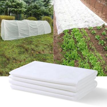 Imagem de Kikhope Capas de plantas proteção contra congelamento, cobertura de linha flutuante de 2,1 m x 7,6 m tecido de jardim cobertura de plantas cobertores de geada para proteção contra geada de inverno proteção contra congelamento, prevenção de superaquecimento, prevenção de insetos