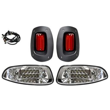 Imagem de Red Hawk Kit de luz LGT-310LC compatível com/substituição para carrinhos de golfe E-Z-GO RXV 2008-2015 12V-48V Volt