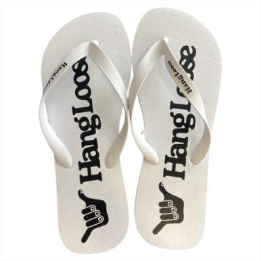 Imagem de Chinelo Hang Loose Classic Flip Flop Masculino Original (Branco, BR, Adulto, Numérico, 40)