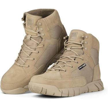 Imagem de Botas Táticas Masculinas Free SOLDIER 15 cm Leve, Respirável, Botas Militares para Caminhadas, Tan(thin Fabric), 11