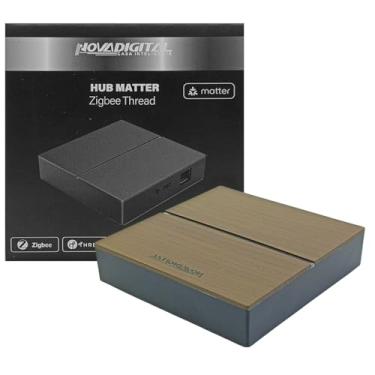 Imagem de Hub Inteligente Matter Zigbee Thread Novadigital HNZ-MATTER Conectividade Wi-Fi 2.4GHz Suporte a128 Dispositivos