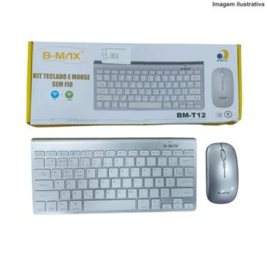 Imagem de Kit teclado sem fio bt+2.4 - B-MAX