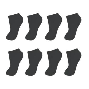 Imagem de Kit Com 12 Pares De Meias Infantil Juvenil Unissex - Naimus, Kit preta