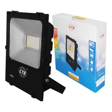 Imagem de Refletor Led Ip66 30w Bivolt Branco Frio 6000k - CTB, Branco-frio, 110