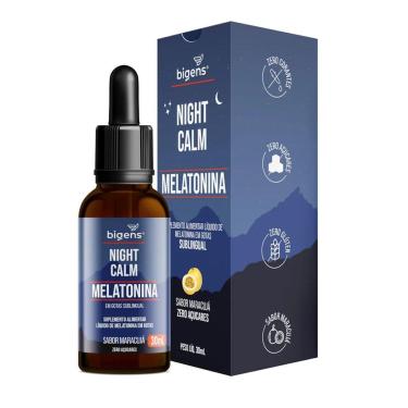 Imagem de Melatonina Night Calm - 30ml Maracujá - Bigens-Masculino