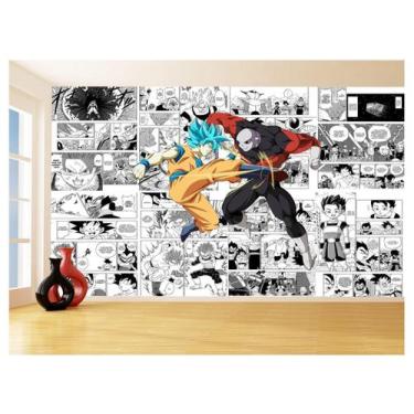 Imagem de Papel De Parede Dragon Ball Goku Vegeta Anime 3,5M Dbz246 - Você Decor