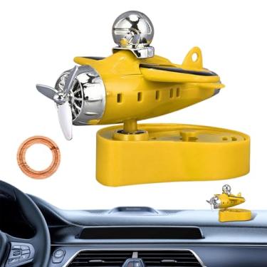 Imagem de Aromatizador de ar de carro, fragrância de carro de avião movido a energia solar | Decorações de painel eliminador de odores de aromaterapia para homens e mulheres motorista caminhão RV Sedan SUV