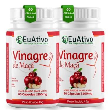 Imagem de Vinagre de Maçã 500mg 60 Cápsulas EuAtivo (2)
