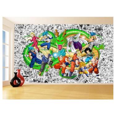 Imagem de Papel De Parede Dragon Ball Goku Vegeta Anime 3,5M Dbz100 - Você Decor