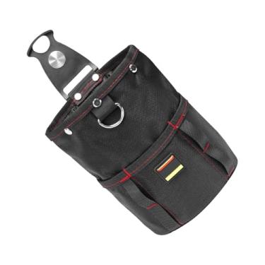 Imagem de Bolsa organizadora de ferramentas de carpinteiro, bolsa organizadora de ferramentas de eletricista com clipe de cinto - pequeno bolso organizador para martelos, fitas, pregos, parafusos, brocas