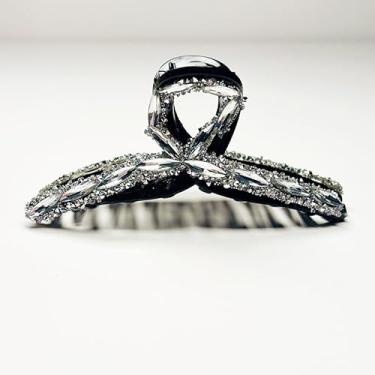 Imagem de Cabelo de strass criativo com vários fios, clipes de agarrar, clipes de tubarão na parte de trás da cabeça e acessórios de cabelo