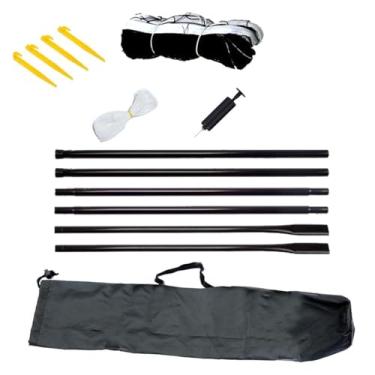 Imagem de Rede de Vôlei Praia Futebol Badminton com Suporte Bolsa Portátil para Conjunto Esportes no Jardim