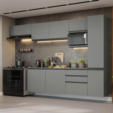 Imagem de Armário de Cozinha Completa 300cm Suspensa Nice Madesa 10