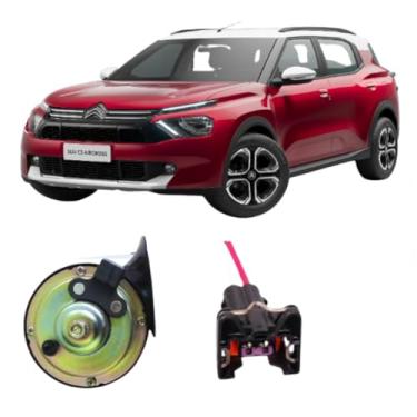 Imagem de BUZINA AUTOMOTIVA CARACOL 12V CONECTOR (2 PINOS) PARA AIRCROSS 2010 > 2019- TIGER AUTO