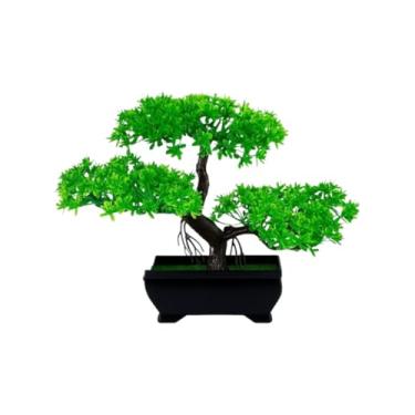 Imagem de Bonsai De Pinheiro Artificial — Ideal Para DecoraçãO De Interiores(NUVEM VASO ESCURO)