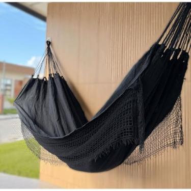 Imagem de Rede de Descanso, Macia Ao Toque, Mas Resistente, Adequada Para Salas de Estar, Varandas, Jardins e PáTios.(PRETA)