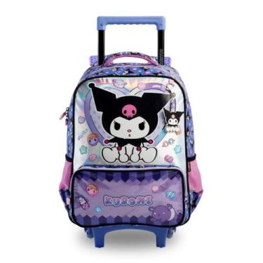 Imagem de Mochila de Rodas Escolar Kuromi Hello Kitty Meninas Teen - Xeryus, Lil
