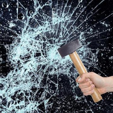 Imagem de NIDOJP Película de segurança para janela 8M (61 cm x 2 m) - vidro temperado transparente à prova de estilhaçamento, resistente a arranhões, à prova de roubo, furacão, bloqueia raios UV e IR para casa