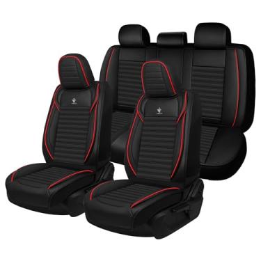 Imagem de HYTLP Capa de assento de carro para Honda Civic 2003-2025, cobertura total, protetor de assento de carro de couro napa, moderno, antiderrapante, impermeável, respirável, fácil de instalar, acessórios