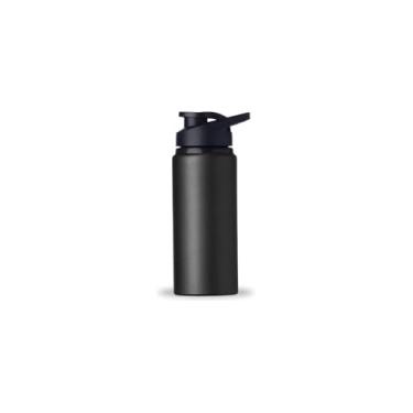 Imagem de Squeeze de Inox com Tampa e Alça, 600ml, Pintura Metalizada, Sistema Abre e Fecha, 21cm x 7cm