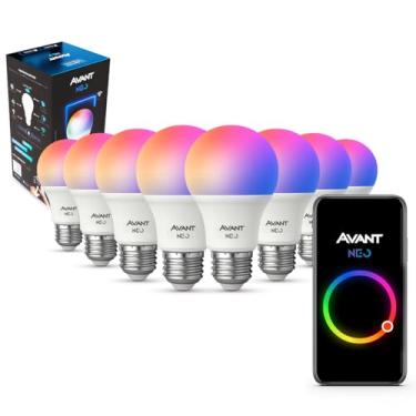 Imagem de Lampada Led Smart Inteligente Wi-fi 2.4 GHz Alexa google 10w RGB E27 110v/220v Cod: 290028177 Neo Avant (RGB, 8 Unidades)